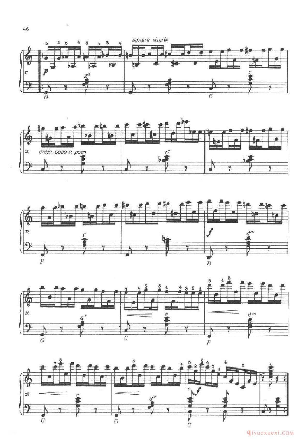 《车尔尼手风琴练习曲集》第Ⅱ册(第21—23首)