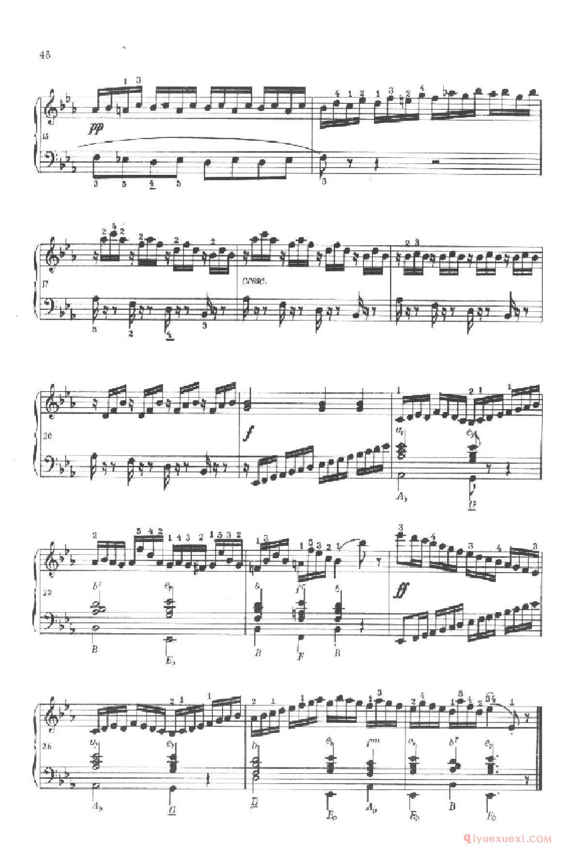 《车尔尼手风琴练习曲集》第Ⅱ册(第21—23首)