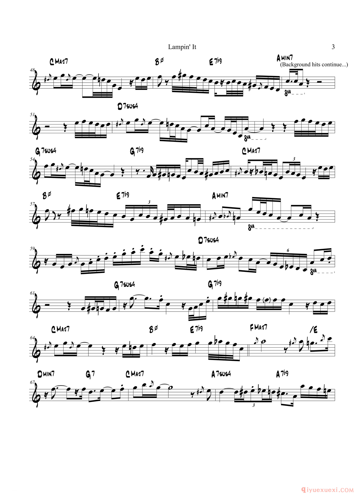 中音萨克斯[Lampin'It]