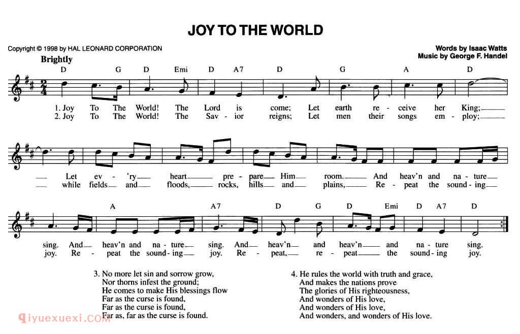 五线谱《JOLLY OLD ST. NICHOLAS》