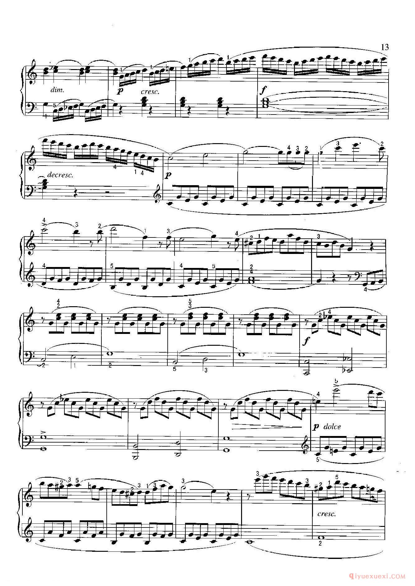 小奏鸣曲(Sonatine) 0p.20-l 库劳