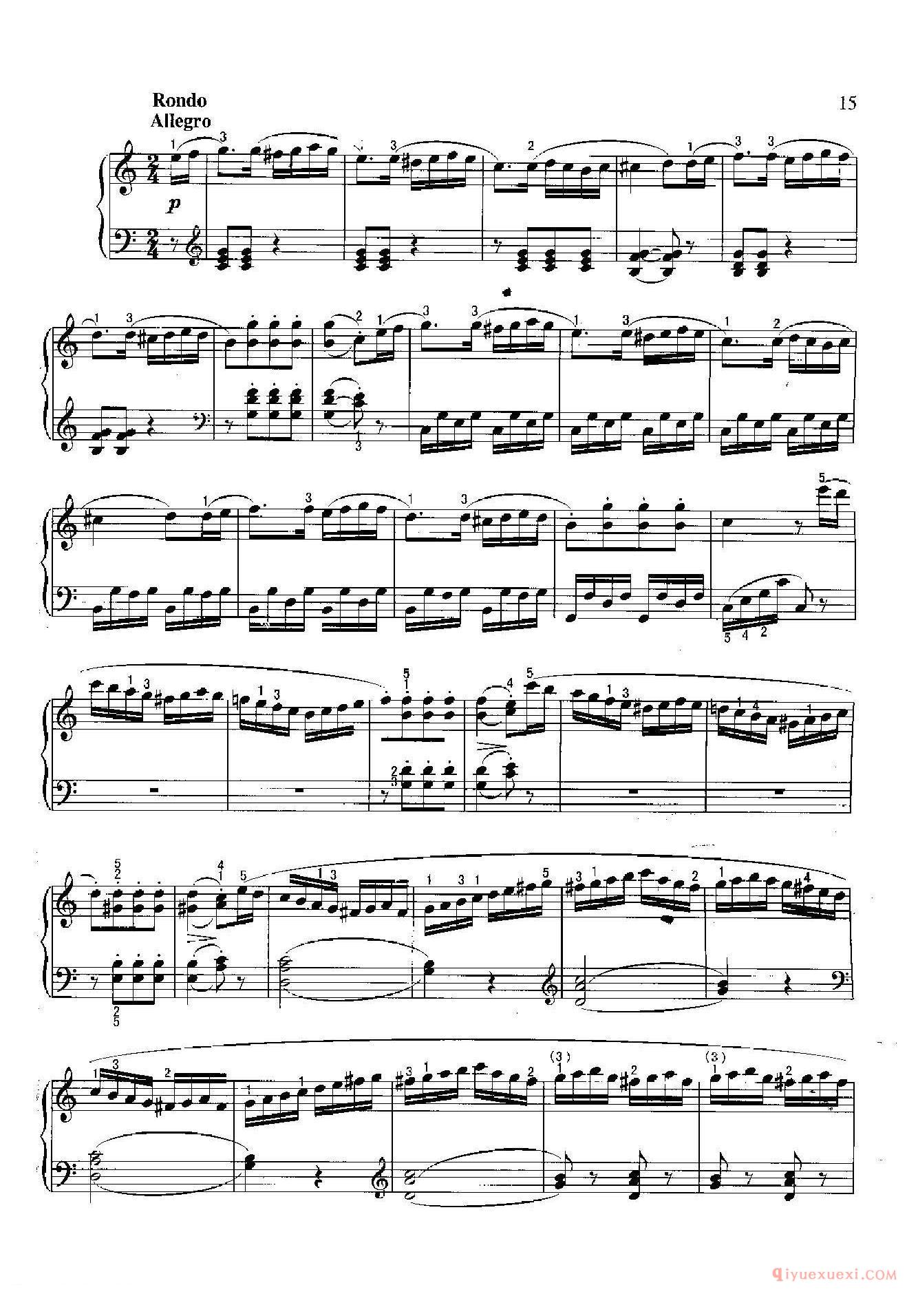 小奏鸣曲(Sonatine) 0p.20-l 库劳