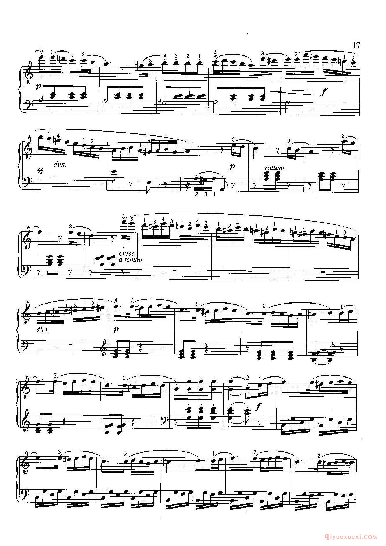 小奏鸣曲(Sonatine) 0p.20-l 库劳