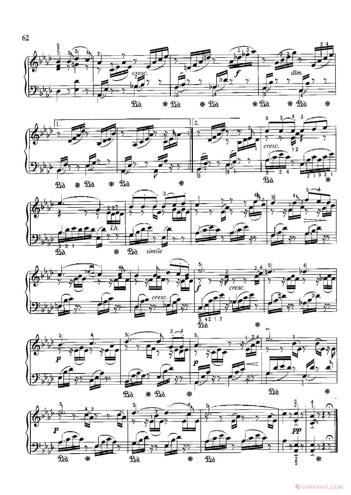 乘着歌声的翅膀（Auf Flugeln des Gesanges)门德尔松