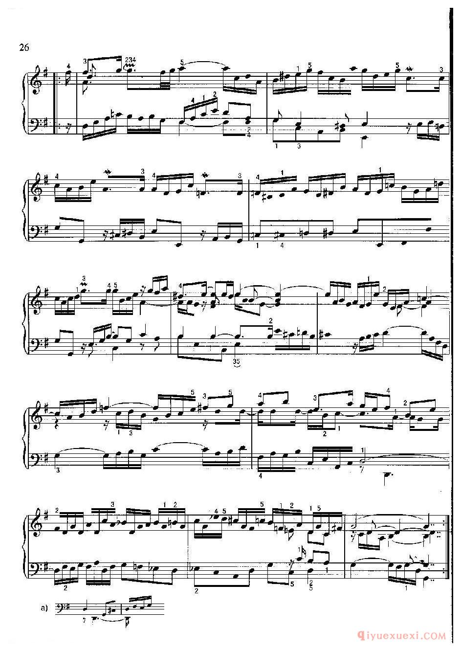 阿列曼德舞曲(Allemand-“Franzwsische Suiten”V)约·塞·巴赫
