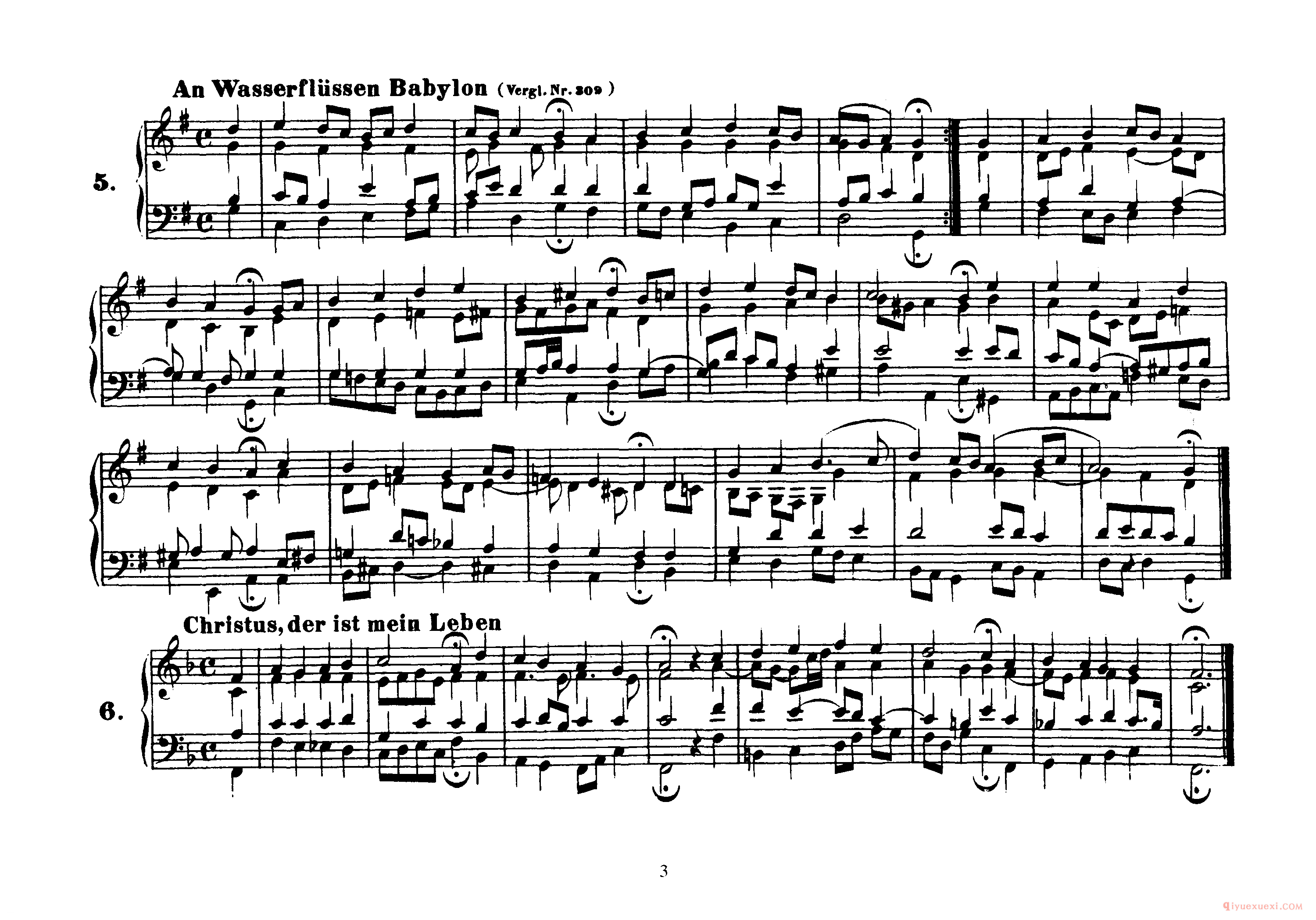 巴赫四声部众赞歌曲谱全集《Four-Part Chorales》高清完整版
