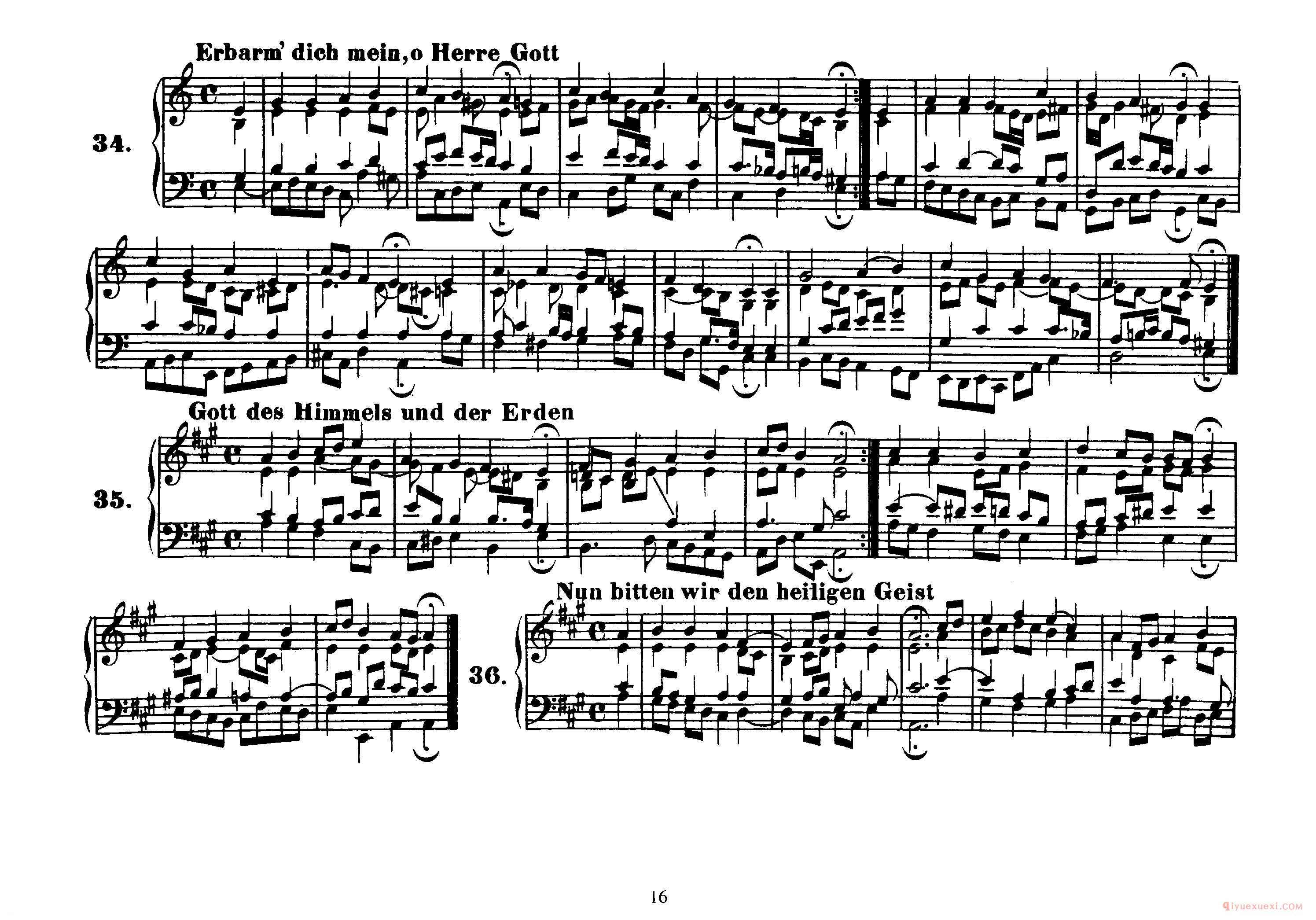 巴赫四声部众赞歌曲谱全集《Four-Part Chorales》高清完整版