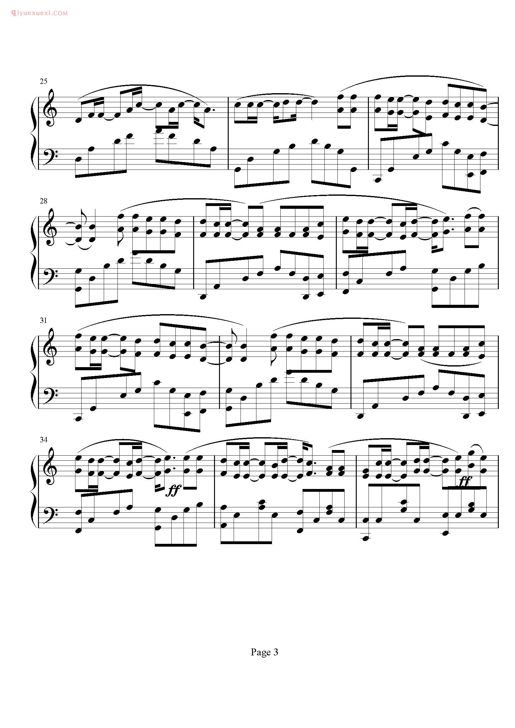 陈奕迅歌曲《十面埋伏》钢琴谱五线谱