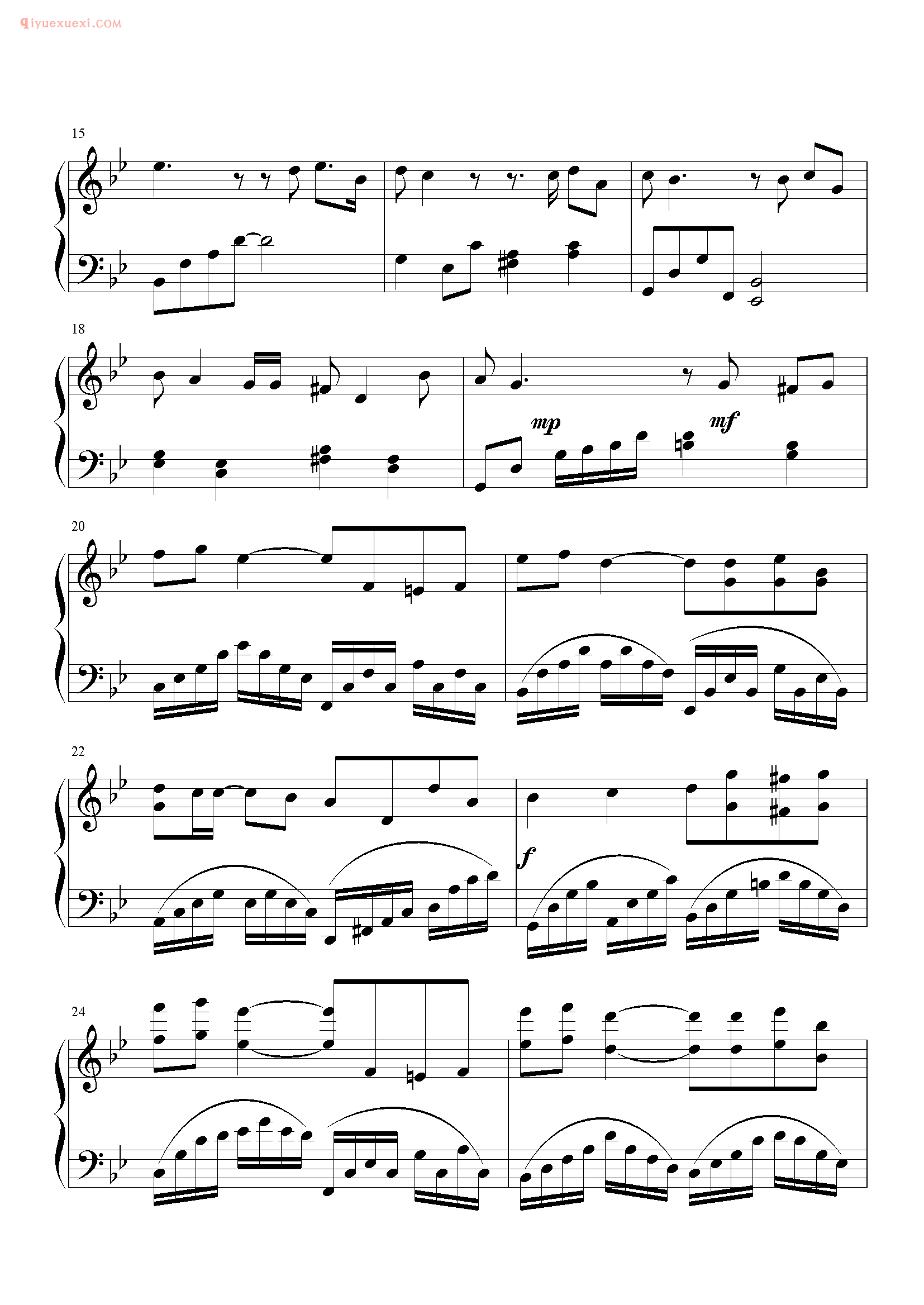 孙楠歌曲《是否爱过我》钢琴谱五线谱