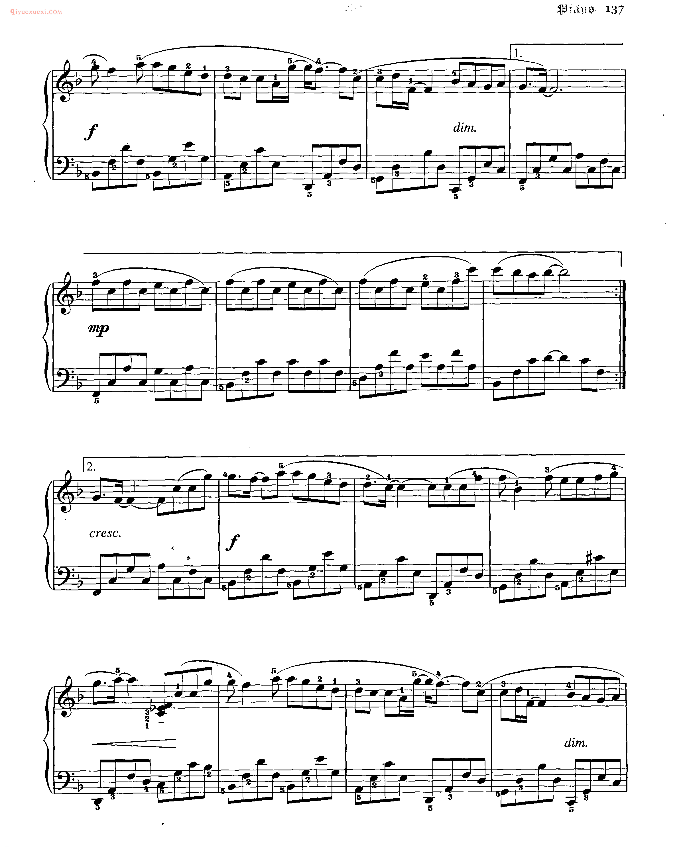 周杰伦歌曲《一路向北》钢琴谱五线谱