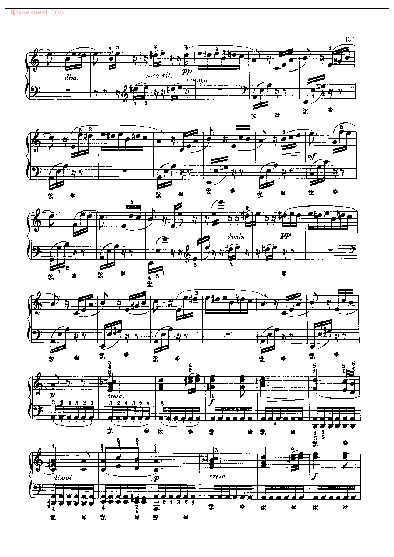 钢琴曲精选:献给爱丽丝(Fur Elise) 贝多芬