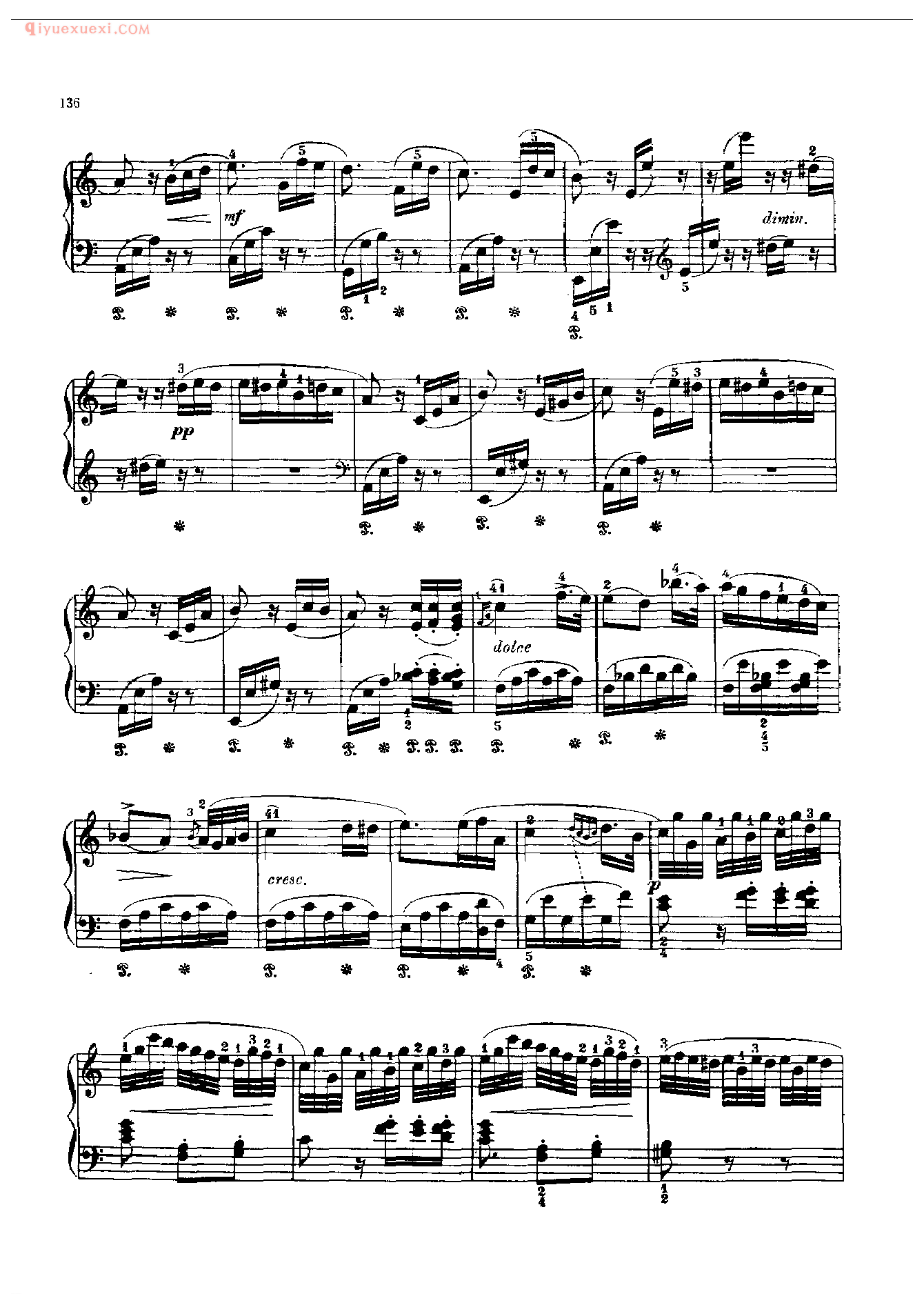 钢琴曲精选:献给爱丽丝(Fur Elise) 贝多芬