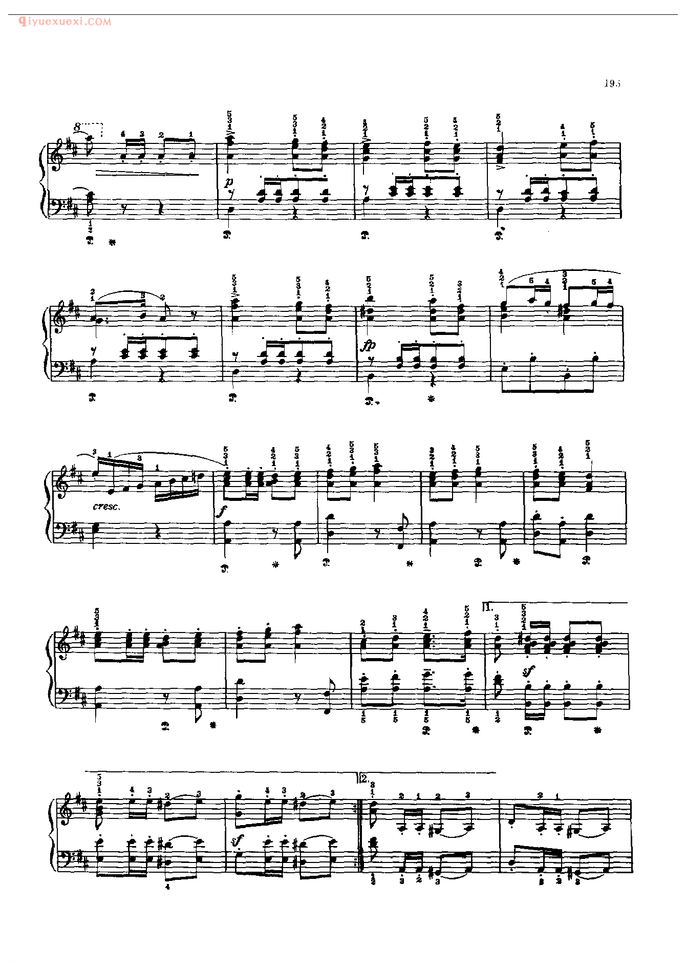 钢琴曲精选:军队进行曲(Marche Militaire) 舒柏特