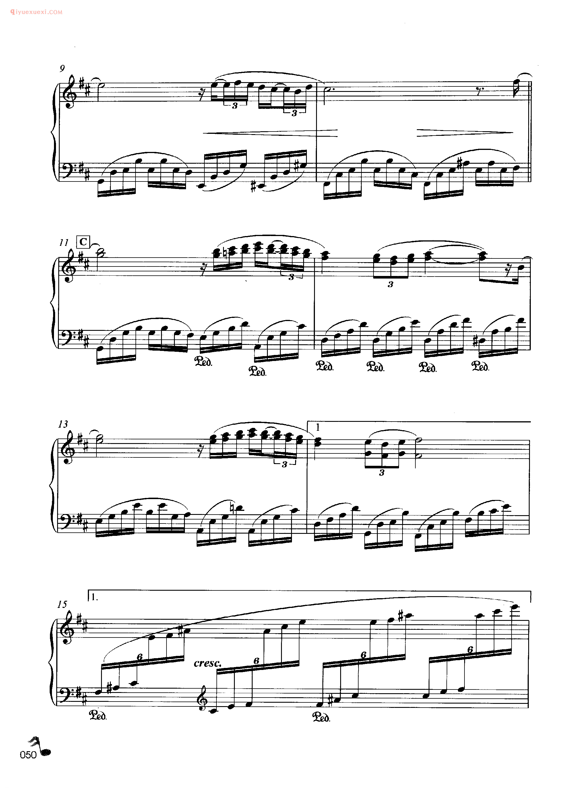 理查德·克莱德曼钢琴名曲《停留回忆的店》钢琴乐谱