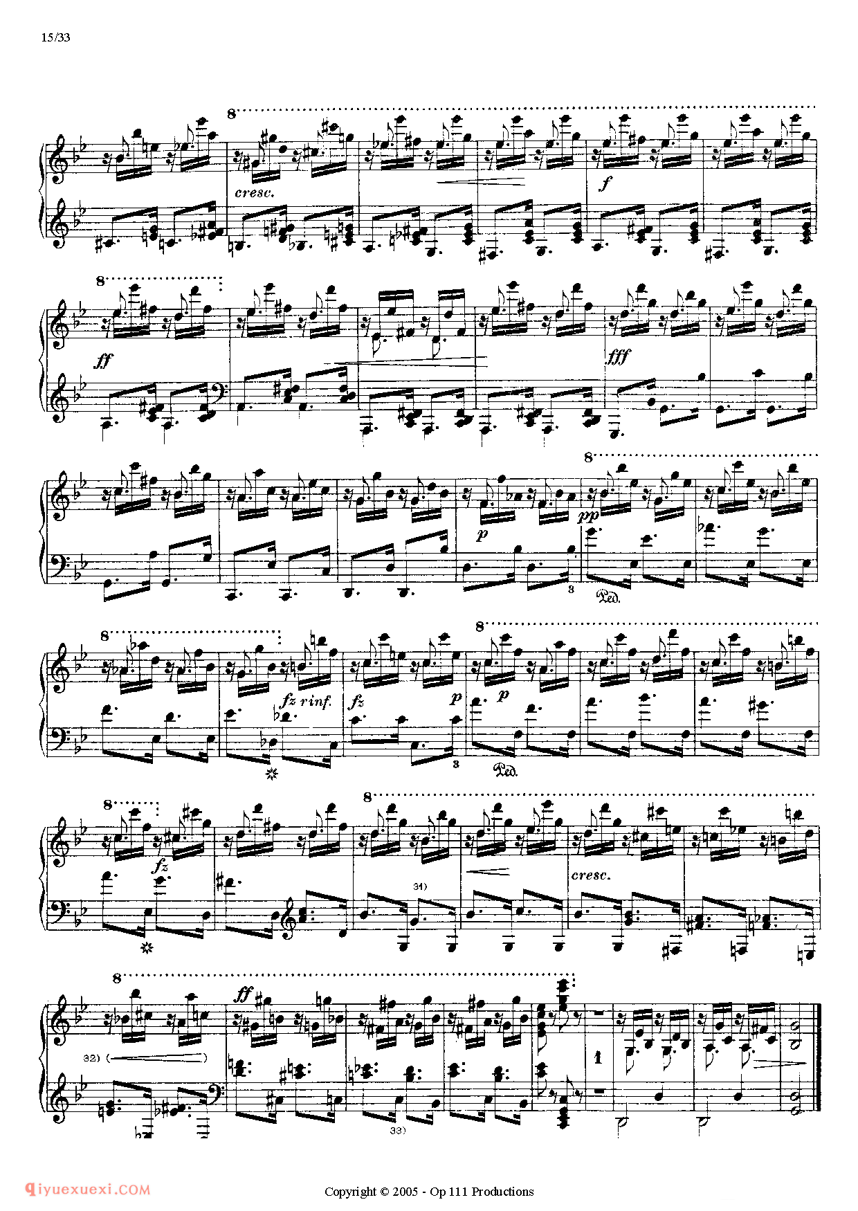李斯特超级技巧练习曲(Liszt 12 Etudes D'execution Transcendante)初版超技_超高难度钢琴谱