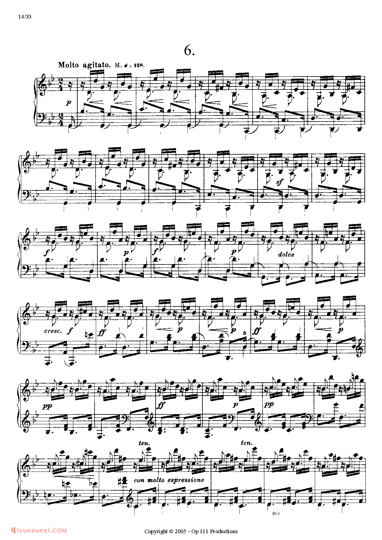 李斯特超级技巧练习曲(Liszt 12 Etudes D'execution Transcendante)初版超技_超高难度钢琴谱