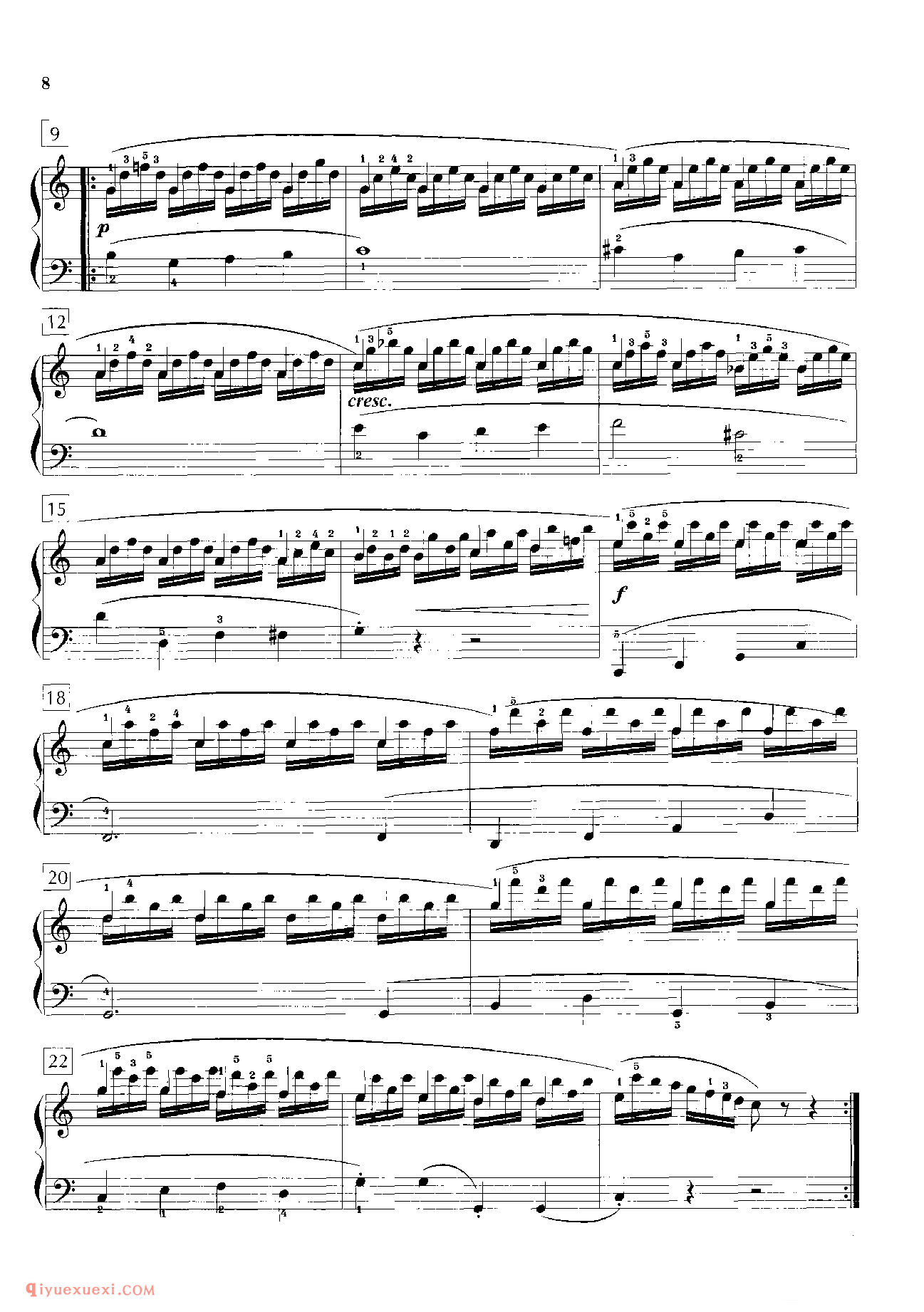 车尔尼钢琴流畅练习曲作品849(1-30首)教学版/程宪伟
