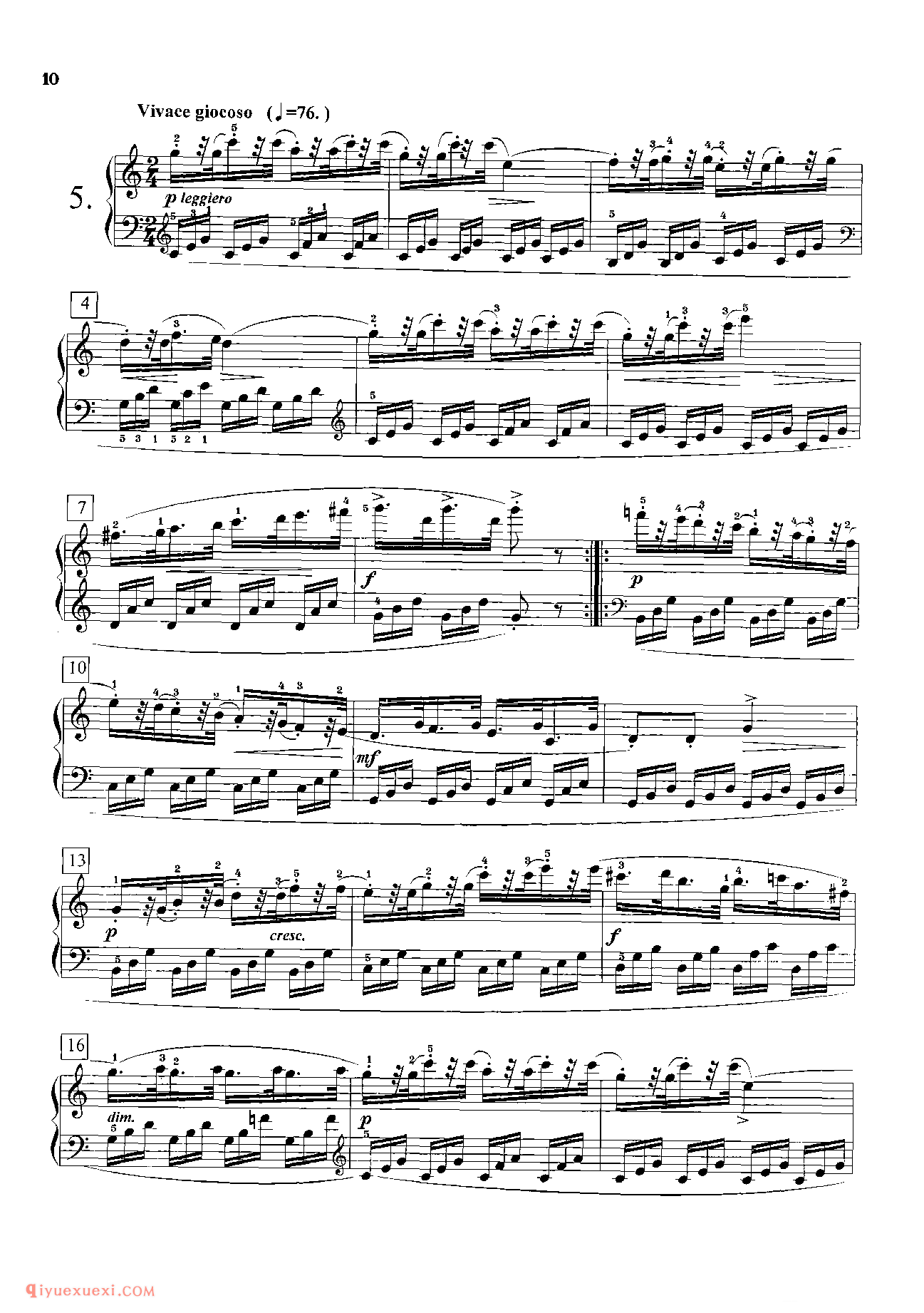 车尔尼钢琴流畅练习曲作品849(1-30首)教学版/程宪伟