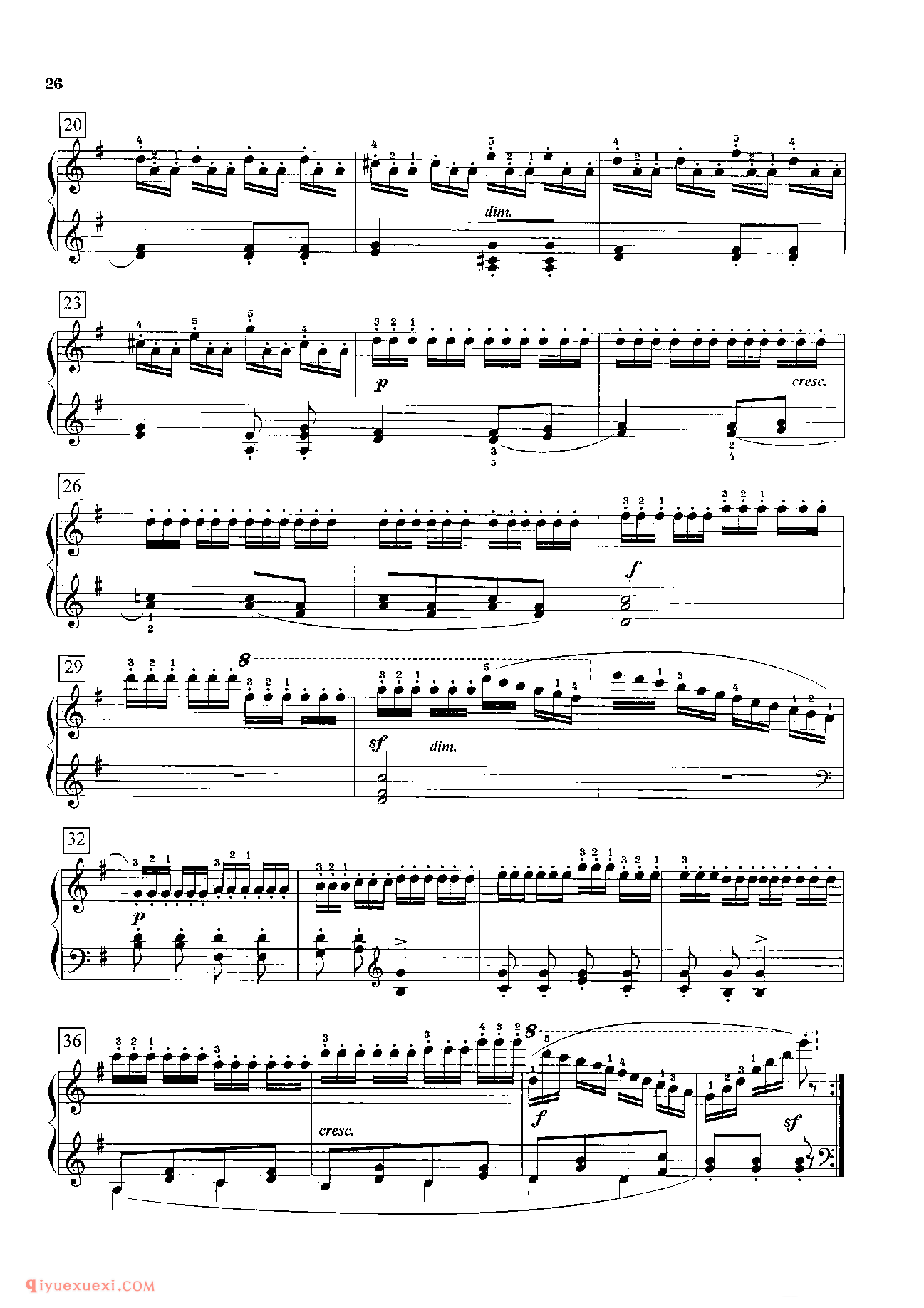 车尔尼钢琴流畅练习曲作品849(1-30首)教学版/程宪伟