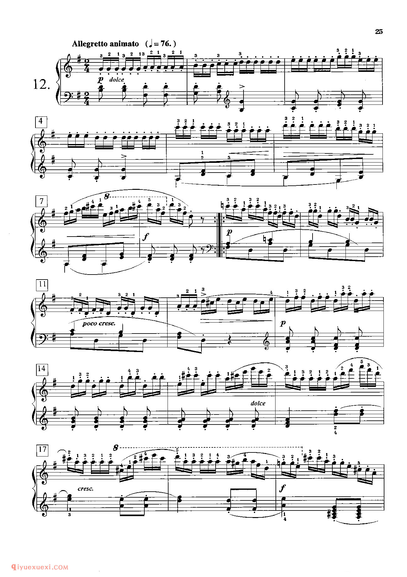 车尔尼钢琴流畅练习曲作品849(1-30首)教学版/程宪伟