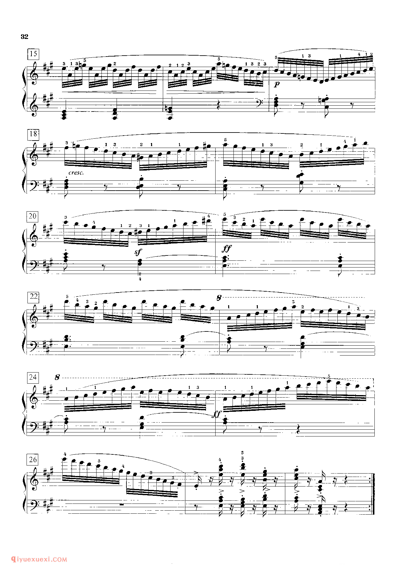 车尔尼钢琴流畅练习曲作品849(1-30首)教学版/程宪伟
