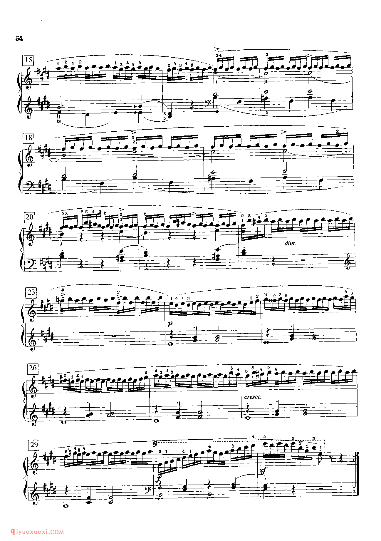 车尔尼钢琴流畅练习曲作品849(1-30首)教学版/程宪伟