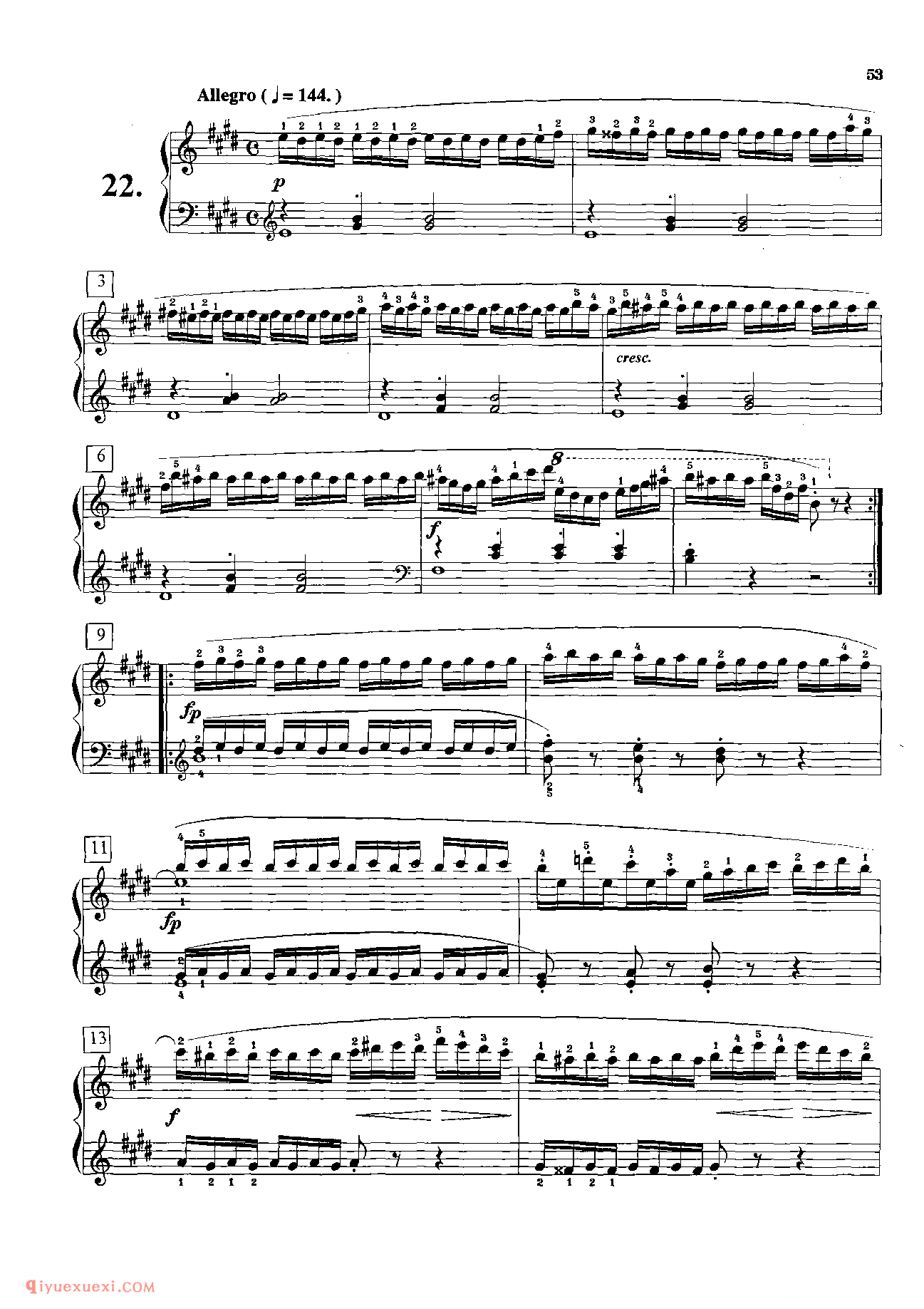 车尔尼钢琴流畅练习曲作品849(1-30首)教学版/程宪伟