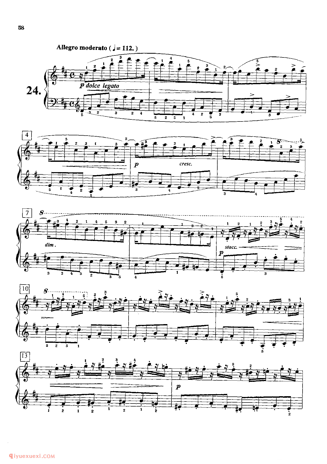 车尔尼钢琴流畅练习曲作品849(1-30首)教学版/程宪伟