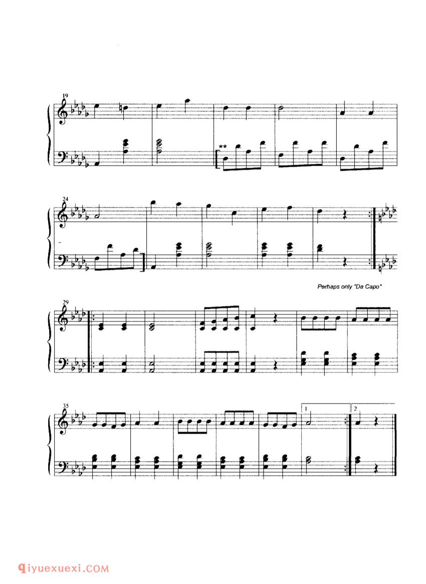 马基加洛普舞曲（遗作）Op.posth_肖邦钢琴谱