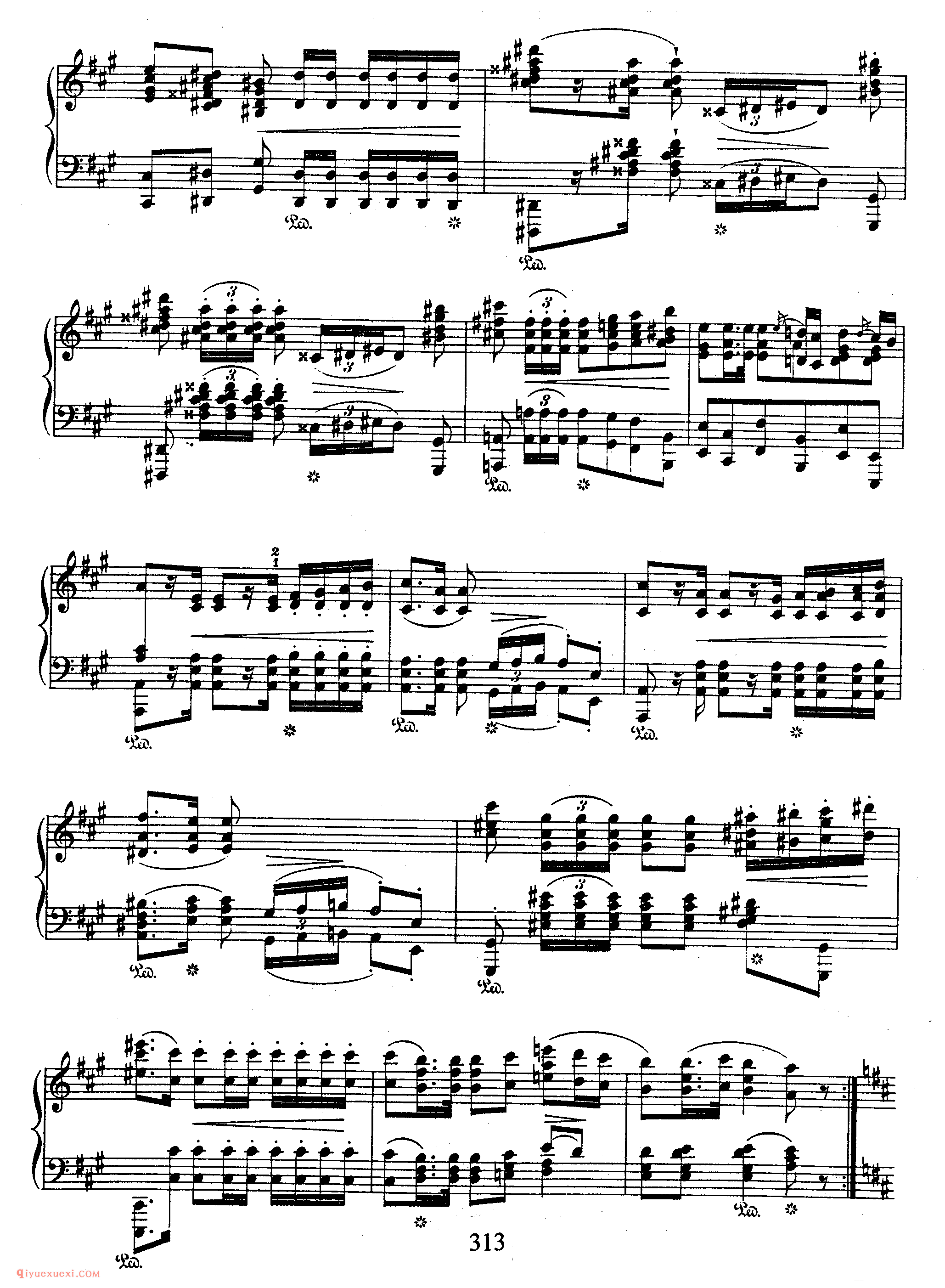 Polonaises Op 40-1_A大调“军队”作品40-1_波兰舞曲_肖邦钢琴谱