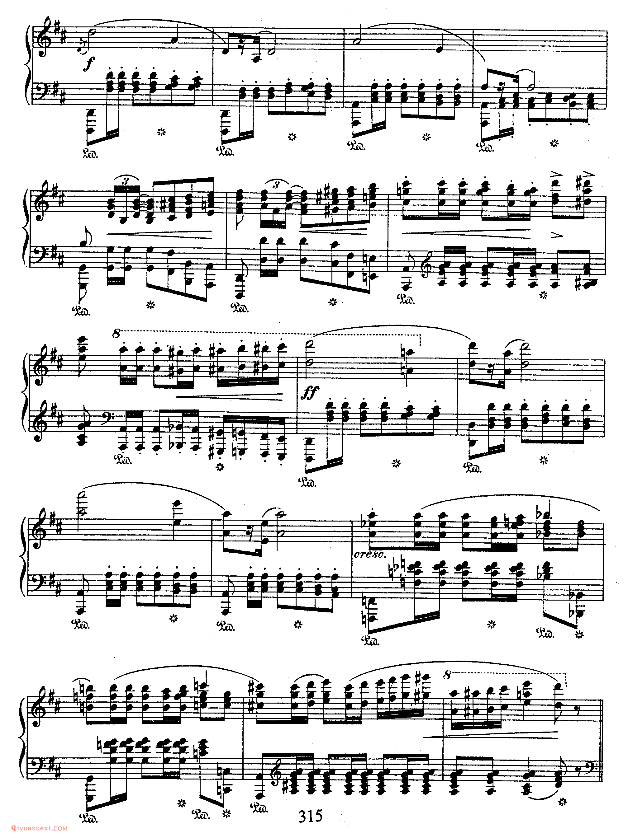 Polonaises Op 40-1_A大调“军队”作品40-1_波兰舞曲_肖邦钢琴谱