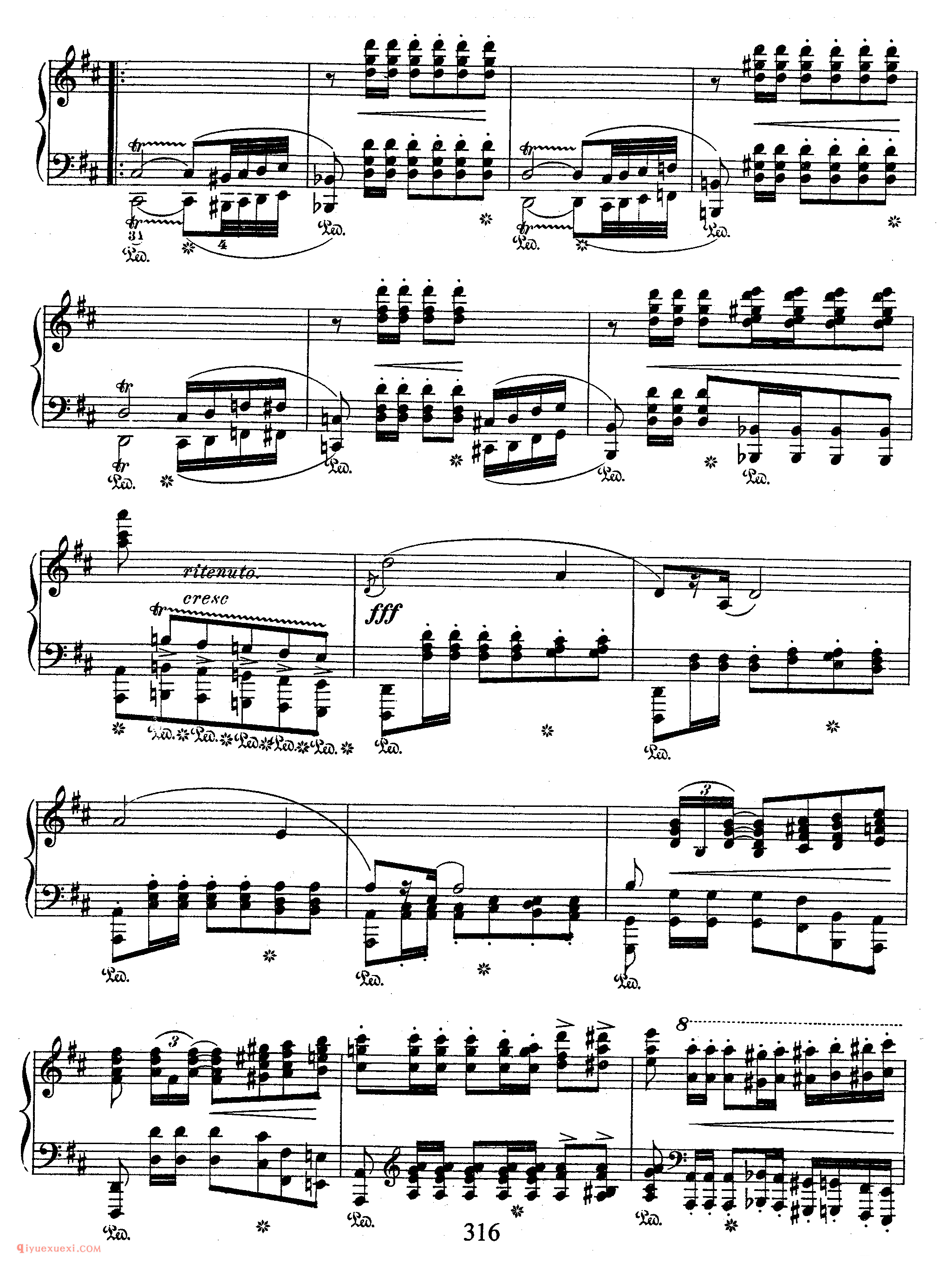 Polonaises Op 40-1_A大调“军队”作品40-1_波兰舞曲_肖邦钢琴谱