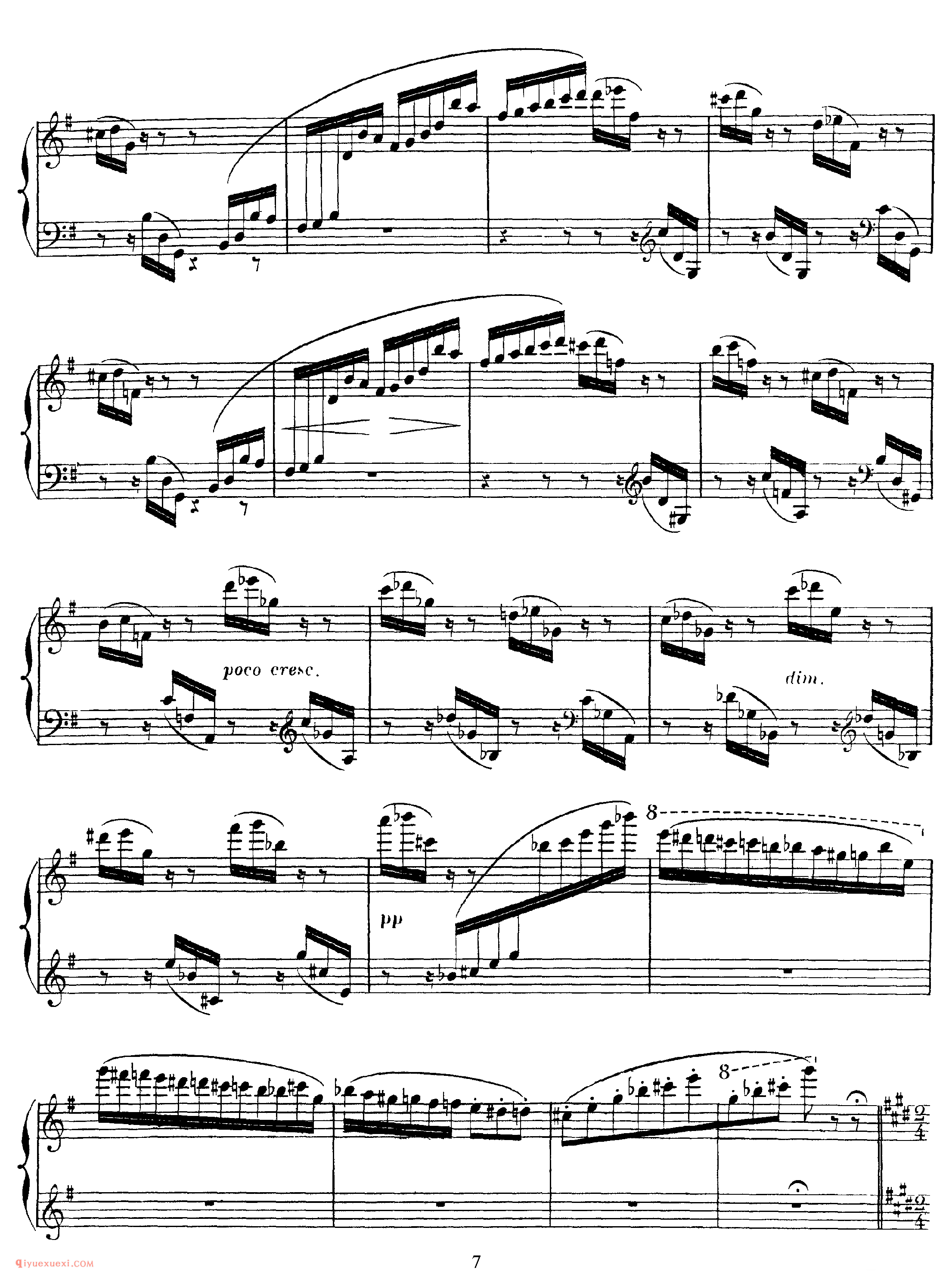 热情的快板 Allegro Appassionato, Op 70_圣桑钢琴谱