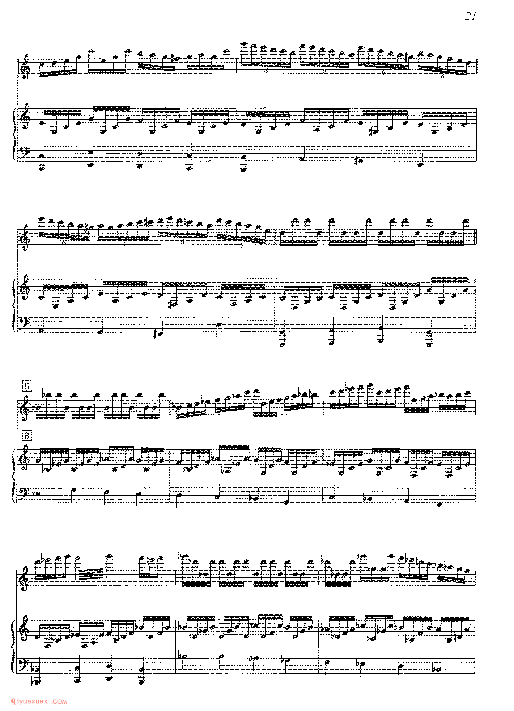 Study for Three Hands_《海上钢琴师》电影原声乐曲谱_The Legend Of 1900