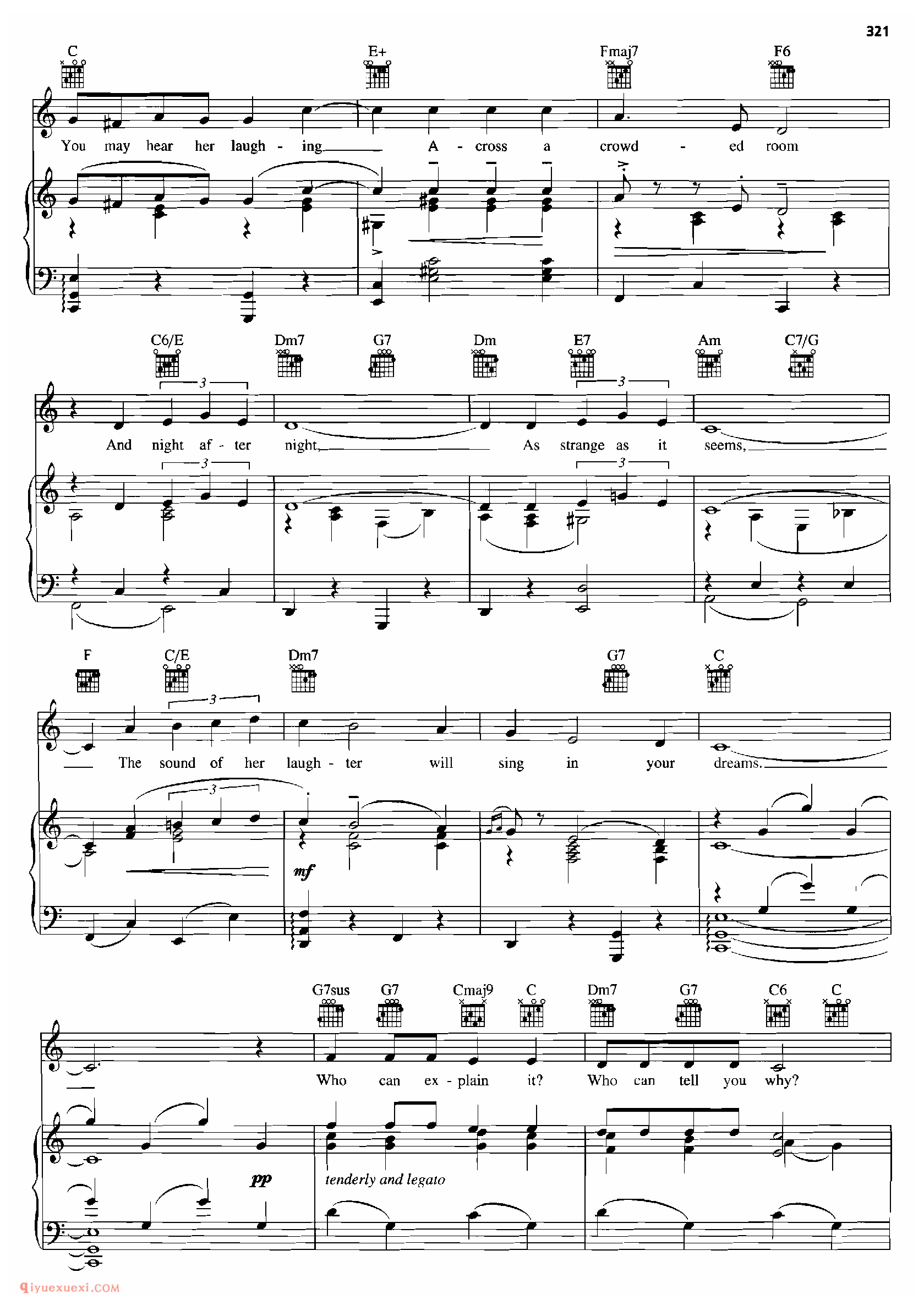 SOME ENCHANTED EVENING_钢琴•声乐•吉他_世界经典影视乐曲谱