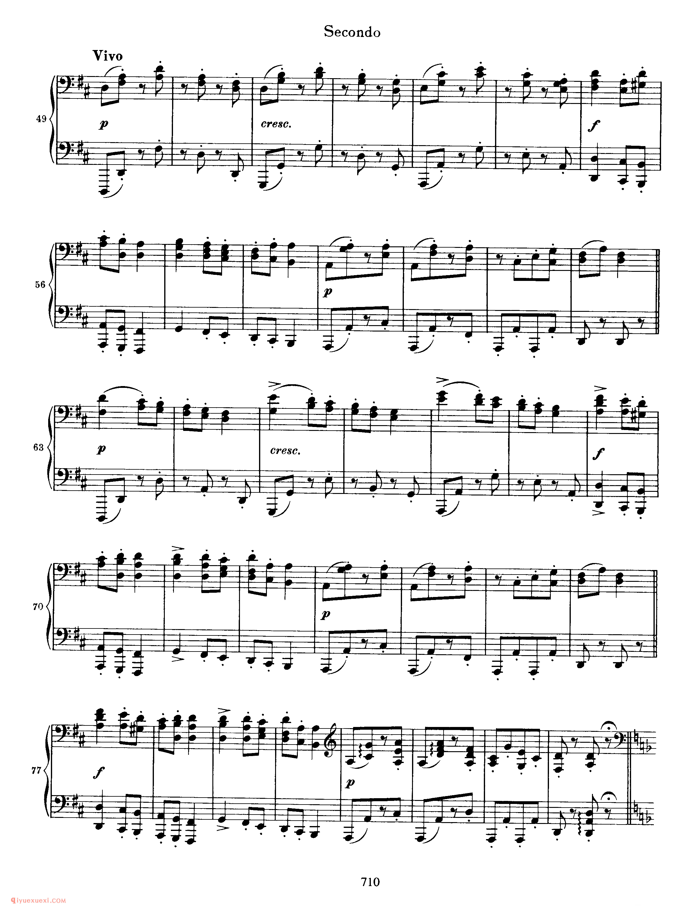 Hungarian Dance No.2 in D Minor_勃拉姆斯《匈牙利舞曲》四手联弹