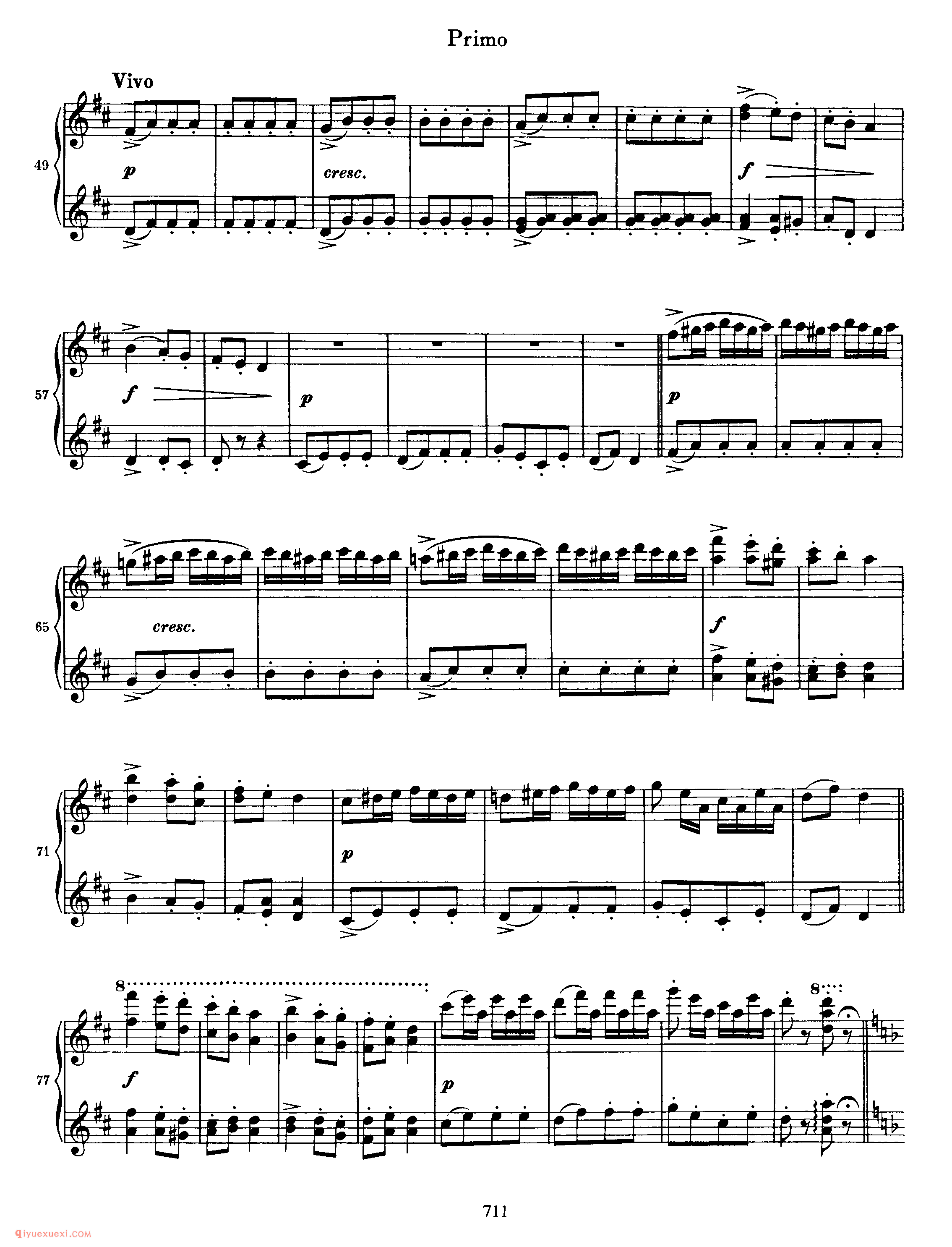 Hungarian Dance No.2 in D Minor_勃拉姆斯《匈牙利舞曲》四手联弹