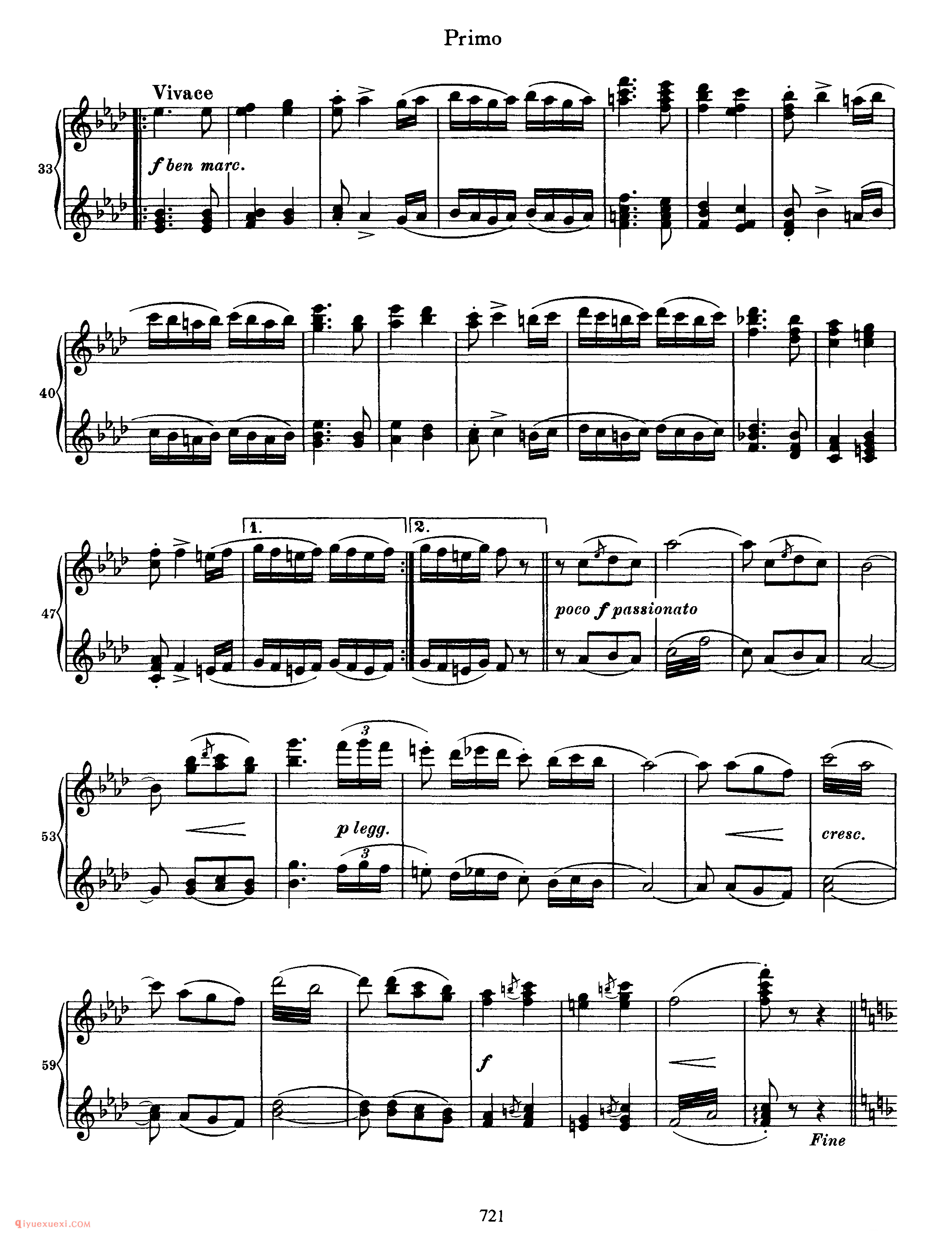 Hungarian Dance No. 4 in F Minor_勃拉姆斯《匈牙利舞曲》四手联弹