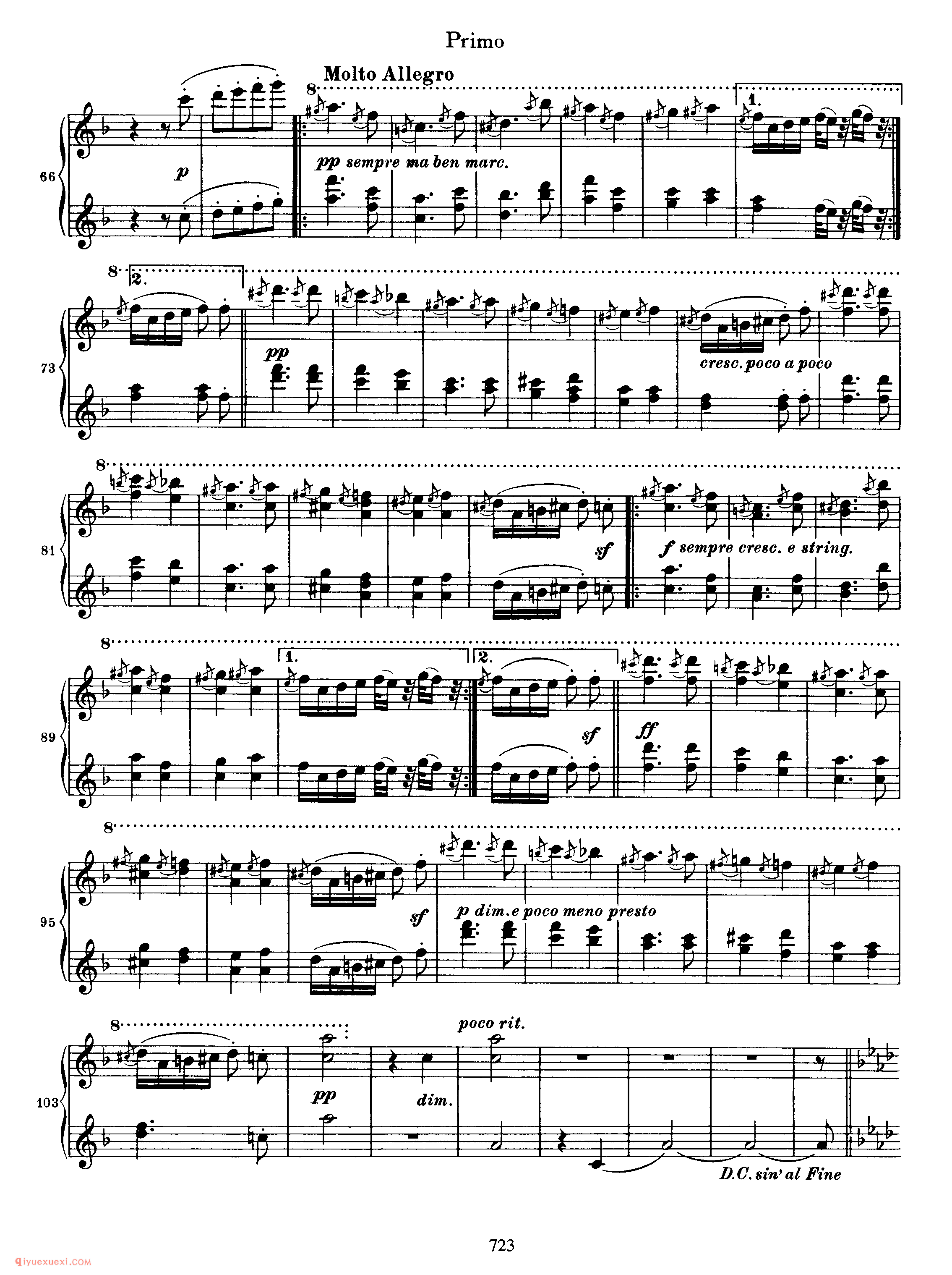 Hungarian Dance No. 4 in F Minor_勃拉姆斯《匈牙利舞曲》四手联弹