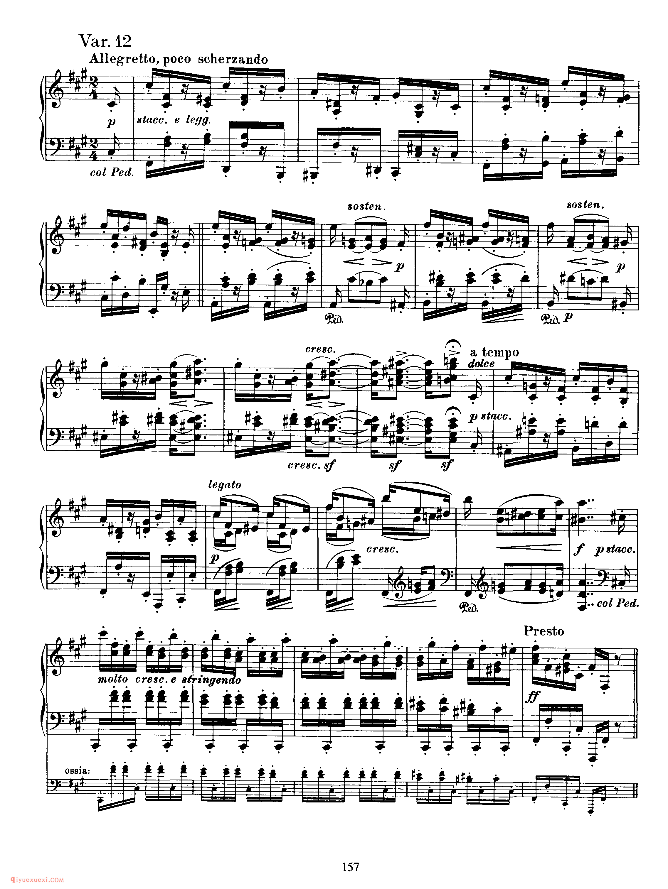 Variations on a Theme by Schumann, Op 9_变奏曲_勃拉姆斯