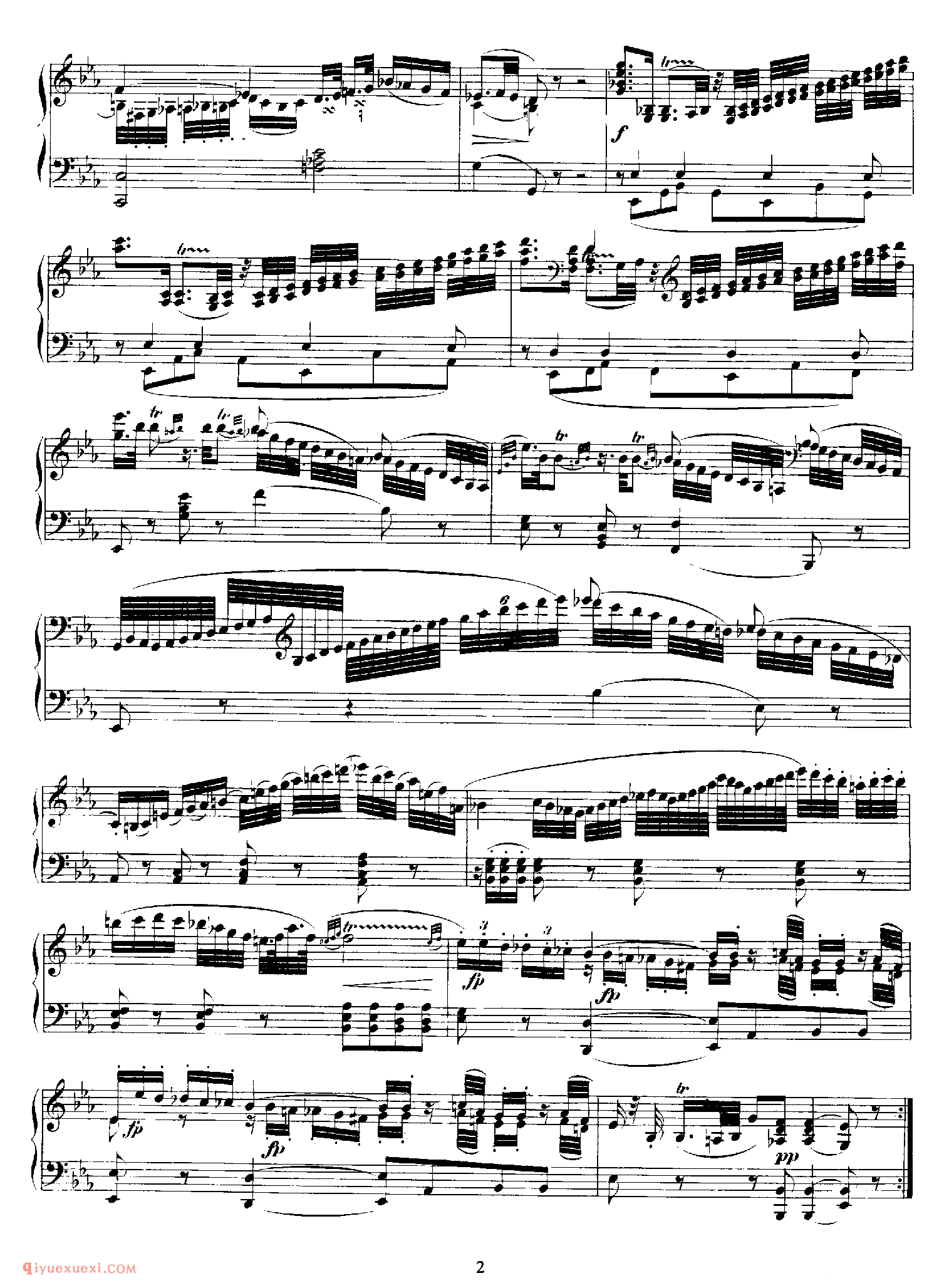 莫扎特的《c小调幻想曲》 Fantasy in c Minor K.396/385f_莫扎特钢琴谱