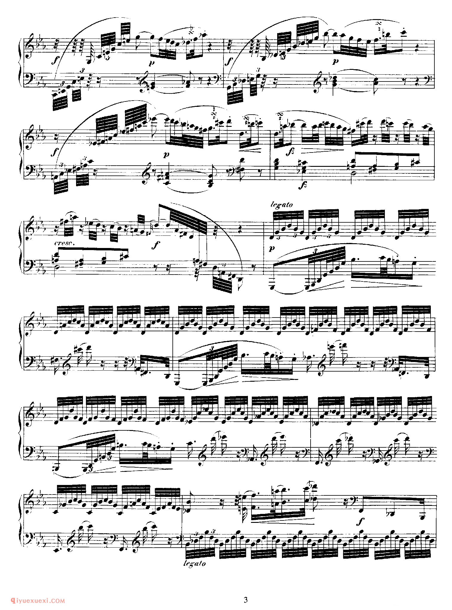 莫扎特的《c小调幻想曲》 Fantasy in c Minor K.396/385f_莫扎特钢琴谱