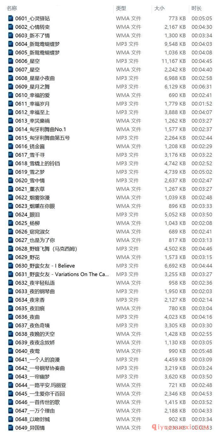 钢琴音乐下载(第009期)100首钢琴音乐下载地址及目录