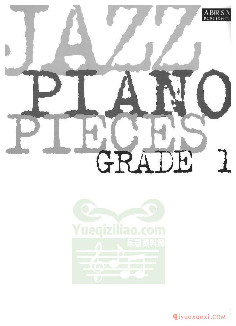PDF钢琴谱下载 | 爵士钢琴曲1级钢琴乐曲谱集(Jazz piano pieces grade 1)原版电子书