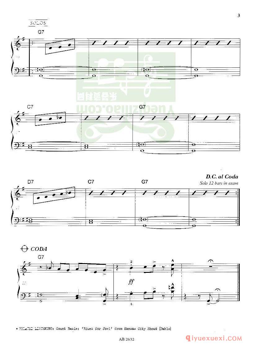 PDF钢琴谱下载 | 爵士钢琴曲1级钢琴乐曲谱集(Jazz piano pieces grade 1)原版电子书