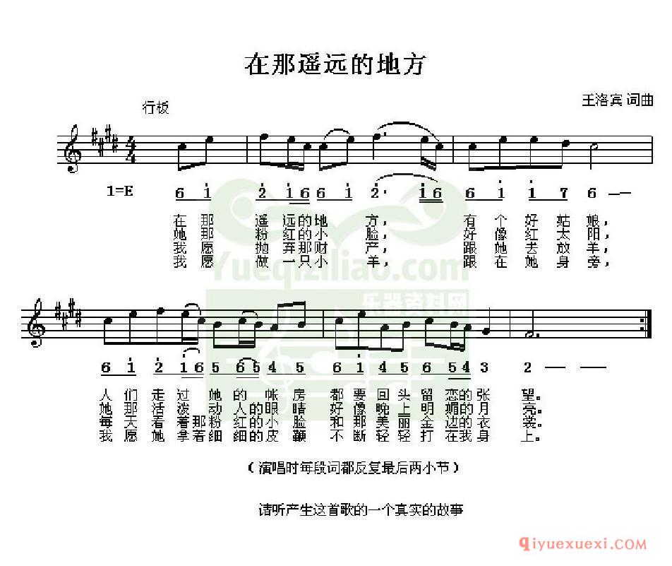 初学电子琴练习曲 │ 在那遥远的地方