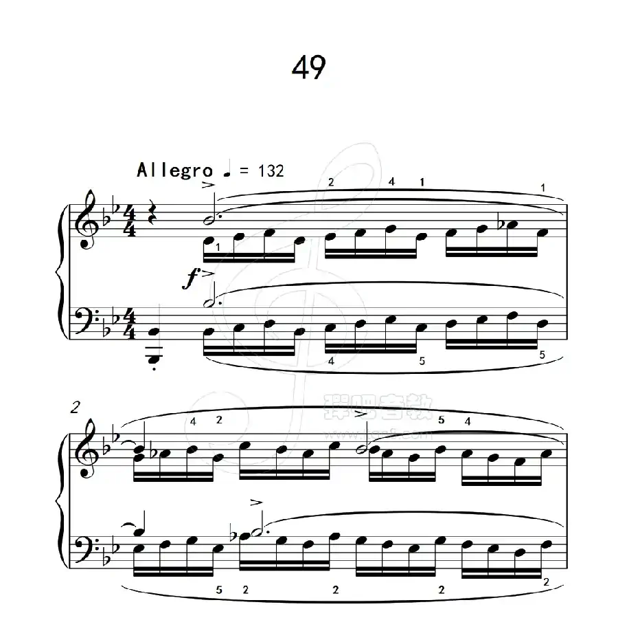 练习曲 49(克拉莫钢琴练习曲60首)