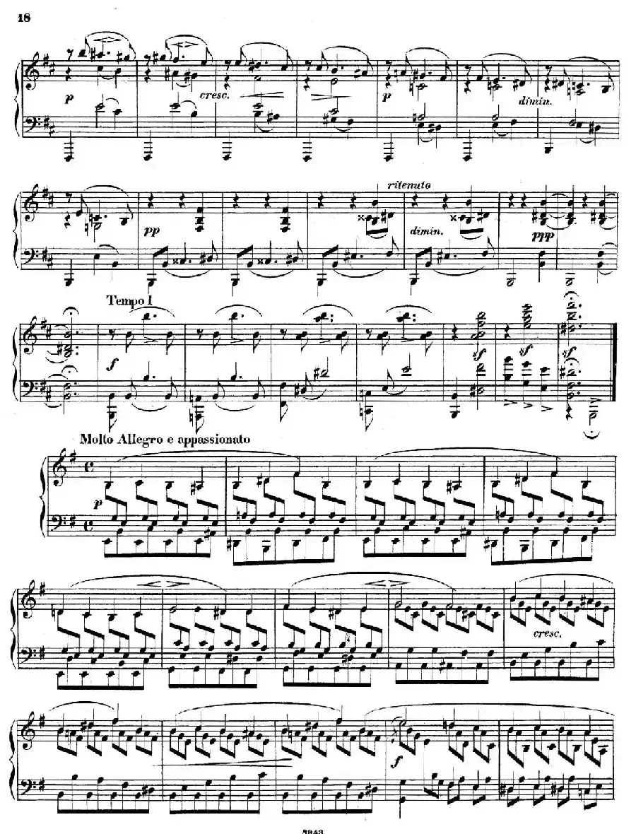 Piano Sonata in e Minor Op.28(e小调钢琴奏鸣曲)