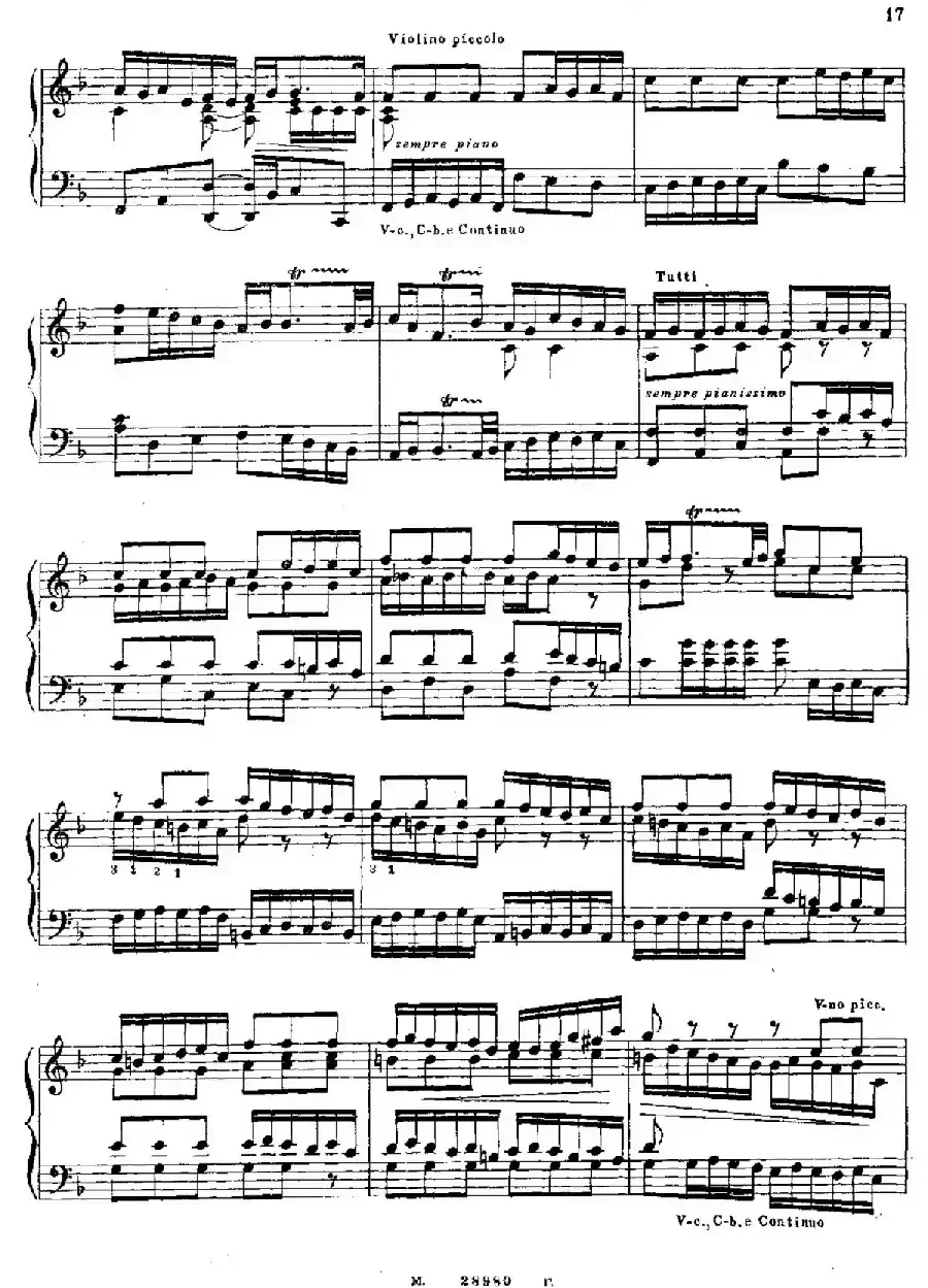 Brandenburg Concerto No.1 in F Major BWV 1046(F大调第一勃兰登堡协奏曲·第三乐章)
