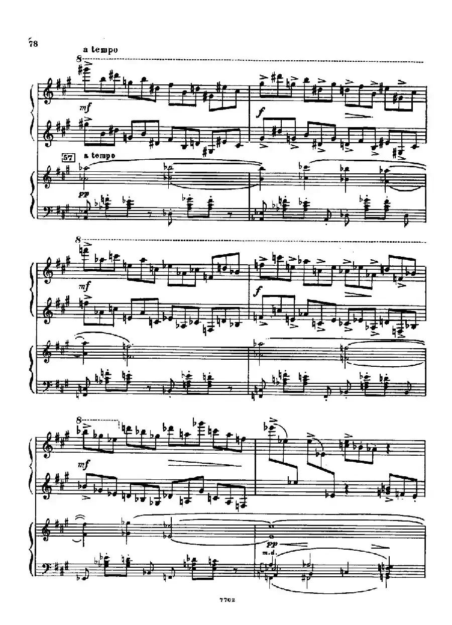 升f小调第一钢琴协奏曲 Op.1(双钢琴版)